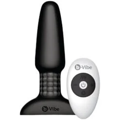 B-Vibe Fjernbetjent Rimming Plug - Sort