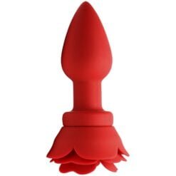 Booty Sparks Rose Vibrerende Butt Plug Large - Rød
