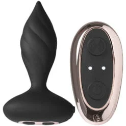 Rocks Off Petite Sensations Desire Vibrerende Fjernbetjent Butt Plug - Sort