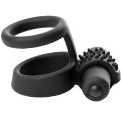 Sinful Double Grip Vibrerende Penisring - Black
