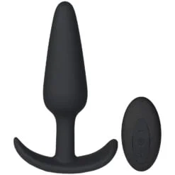 Sinful Smooth Sailor Vibrerende Butt Plug - Sort