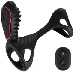 Adrien Lastic Gladiator Fjernbetjent Penisring - Sort