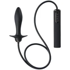 Anal Fantasy Auto-Throb Oppustelig Vibrerende Plug - Sort