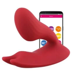 Magic Motion Umi App-Styret Dobbelt Vibrator - Rød