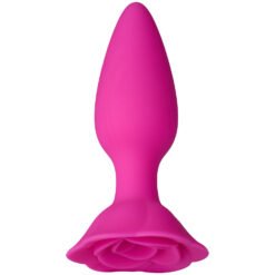 baseks Pink Rose Silikone Butt Plug