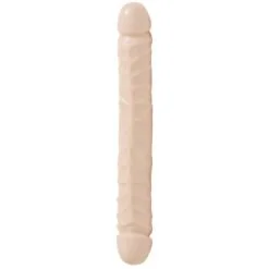 Doc Johnson Jr. Veined Dobbelt Dildo - Nude