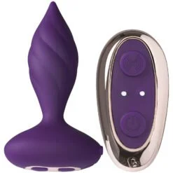 Rocks Off Petite Sensations Desire Vibrerende Fjernbetjent Butt Plug - Lilla